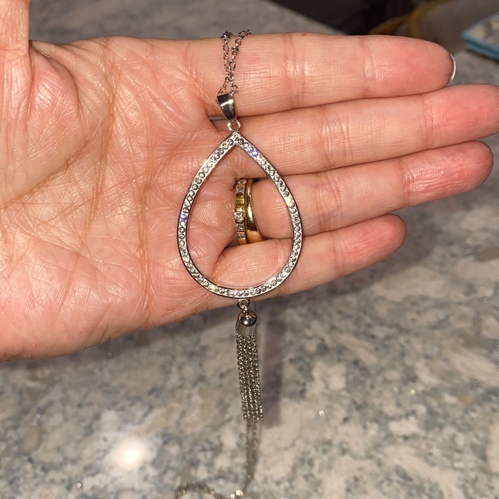 Swarovski crystal necklace.